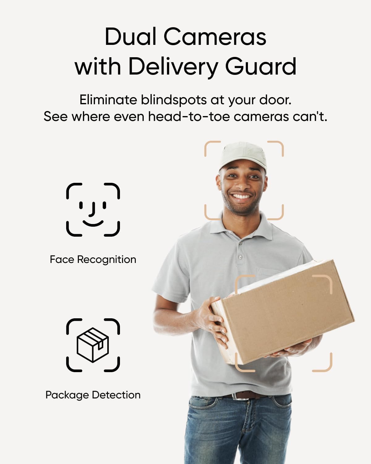 Detalle de eufy Security Video Doorbell E340: Dual Cameras, 2K HD, Battery or Wired, No Subscriptions