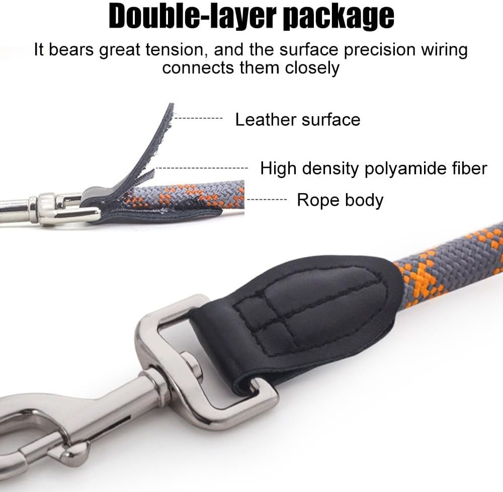 Thumbnail 4 de Short Dog Leash with Elastic Nylon Leads and Padded Handle