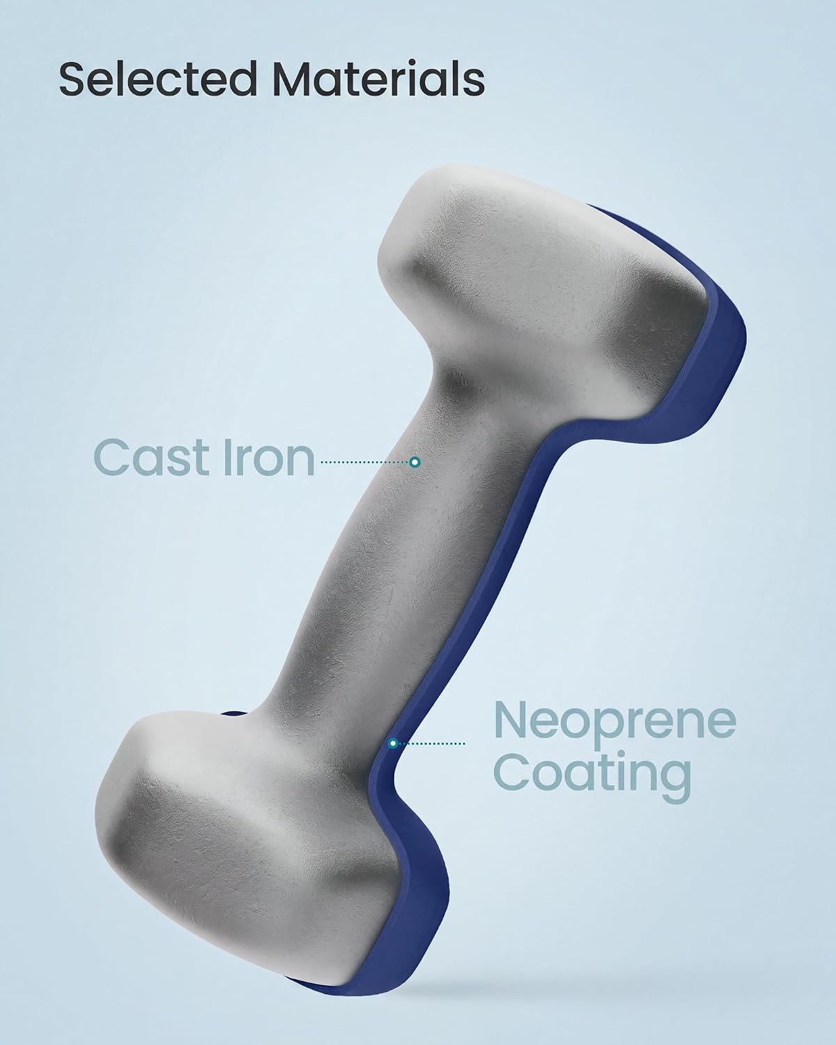 Detalle 1 de SONGMICS 18KG Hex Dumbbell Set with Stand, Coated Weights and Non-Slip Grips
