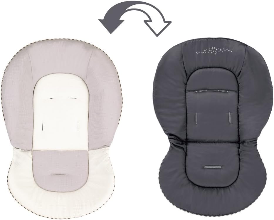 Detalle de コンビ 着せ替えリバーシブルクッション セサミグレー ベビーラック用 両面仕様