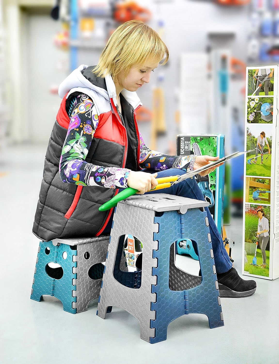 Thumbnail 5 de STARK sgabello pieghevole portatile 27 cm, richiudibile e stabile fino a 120 kg