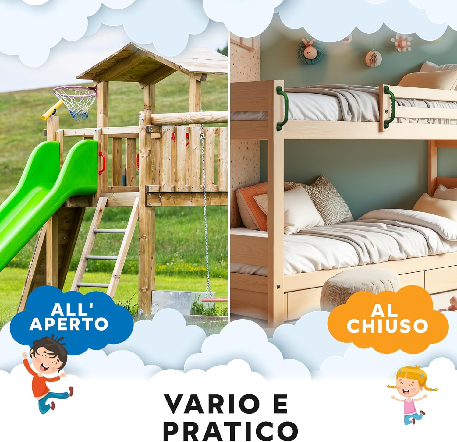 Thumbnail 5 de GO!elements Maniglia di Sicurezza per Parco Giochi – Coppia di maniglie robuste per strutture da arrampicata e casette da gioco