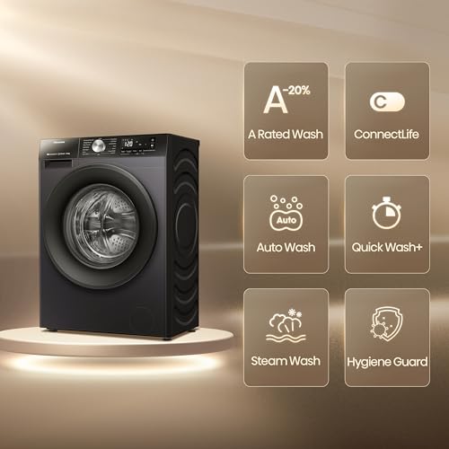 Thumbnail 1 de Hisense 3S WiFi Series WF3S1043BB3 10.5kg Front Load Washing Machine