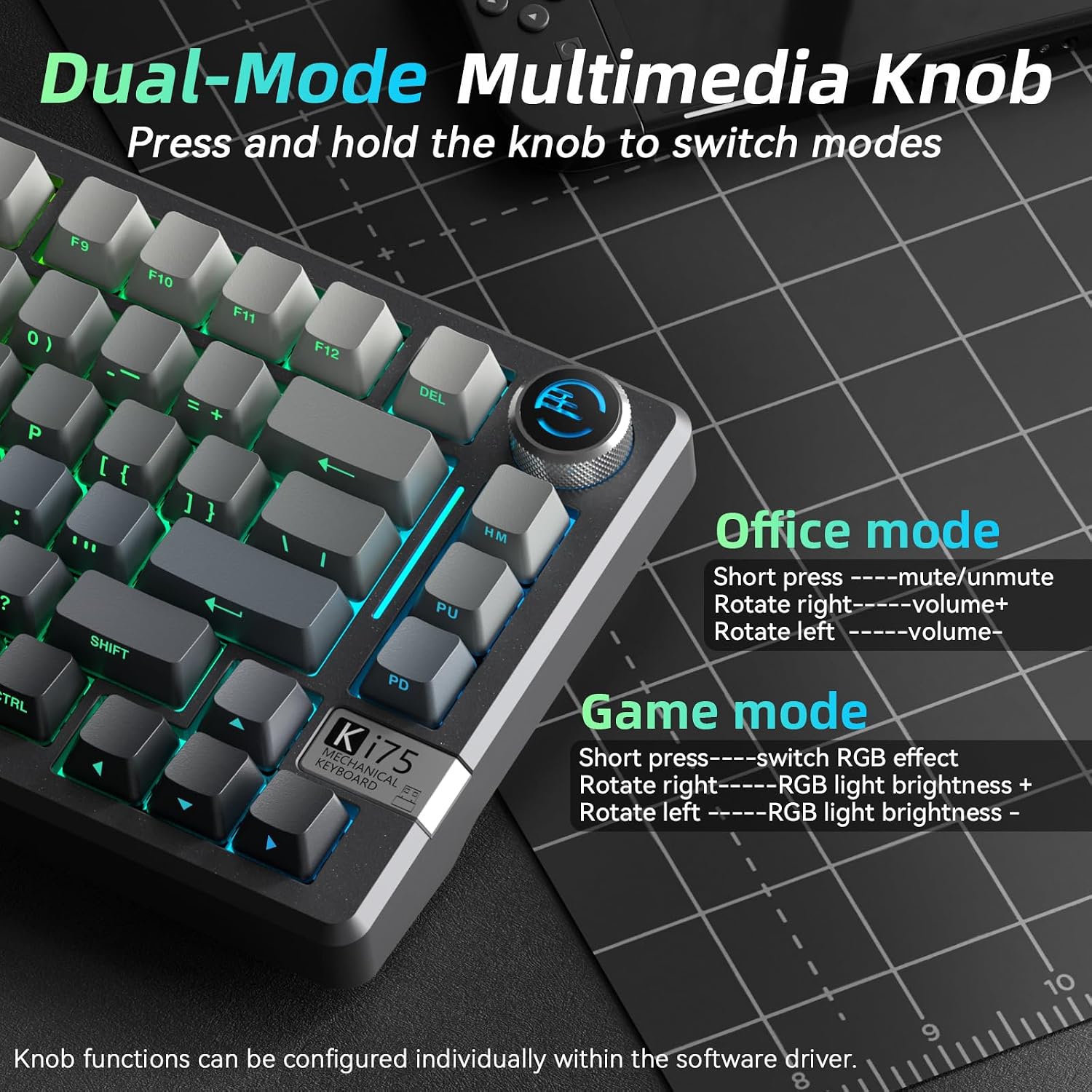 Thumbnail 4 de CORBOBO KI75 75% Mechanical Keyboard, Aluminum, Tri-Mode, Hot-Swappable