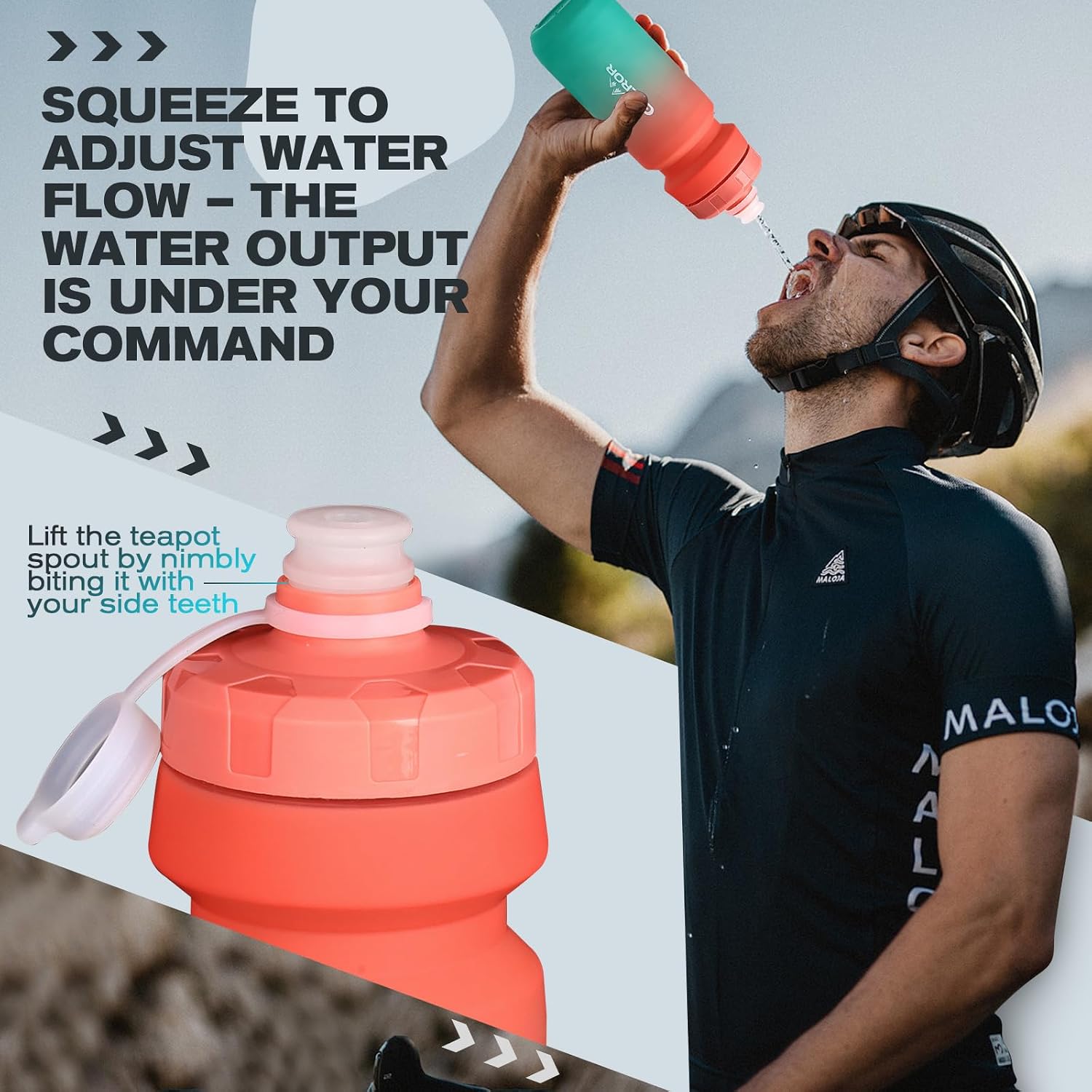Detalle 2 de GXCROR Bike Water Bottle Holder with Bottle Combo: Lightweight, Durable, and Secure