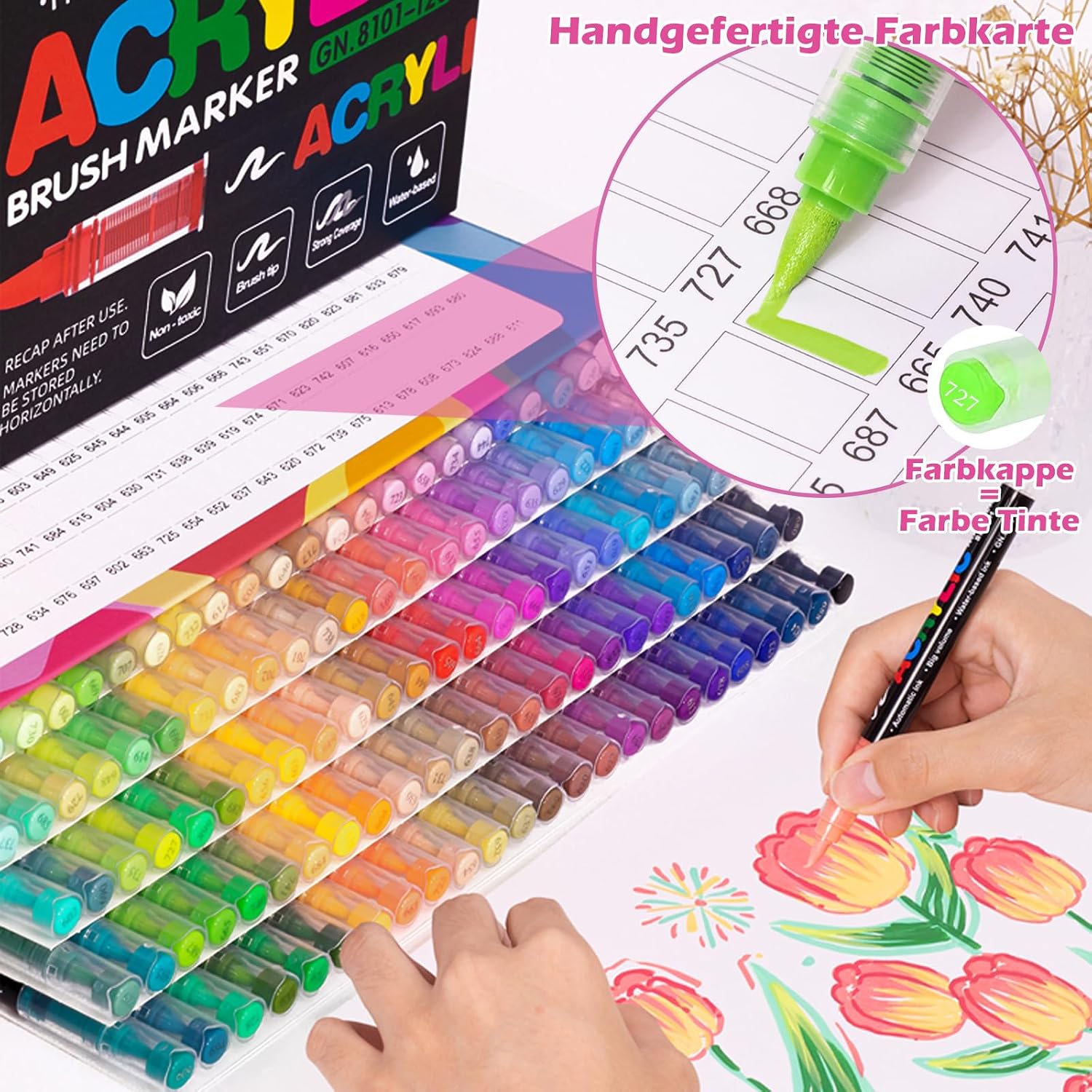 Thumbnail 6 de Vakki 120 Acrylmarker Stifte