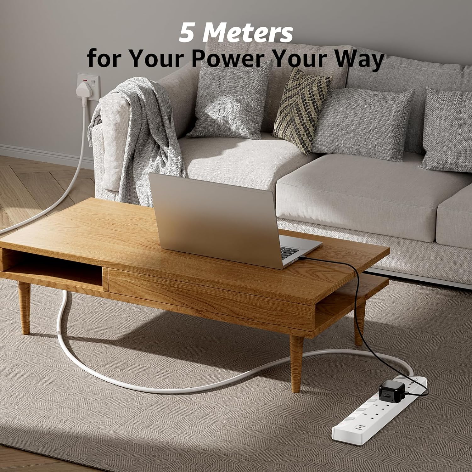 Thumbnail 6 de 5m PD 20W USB C extension lead