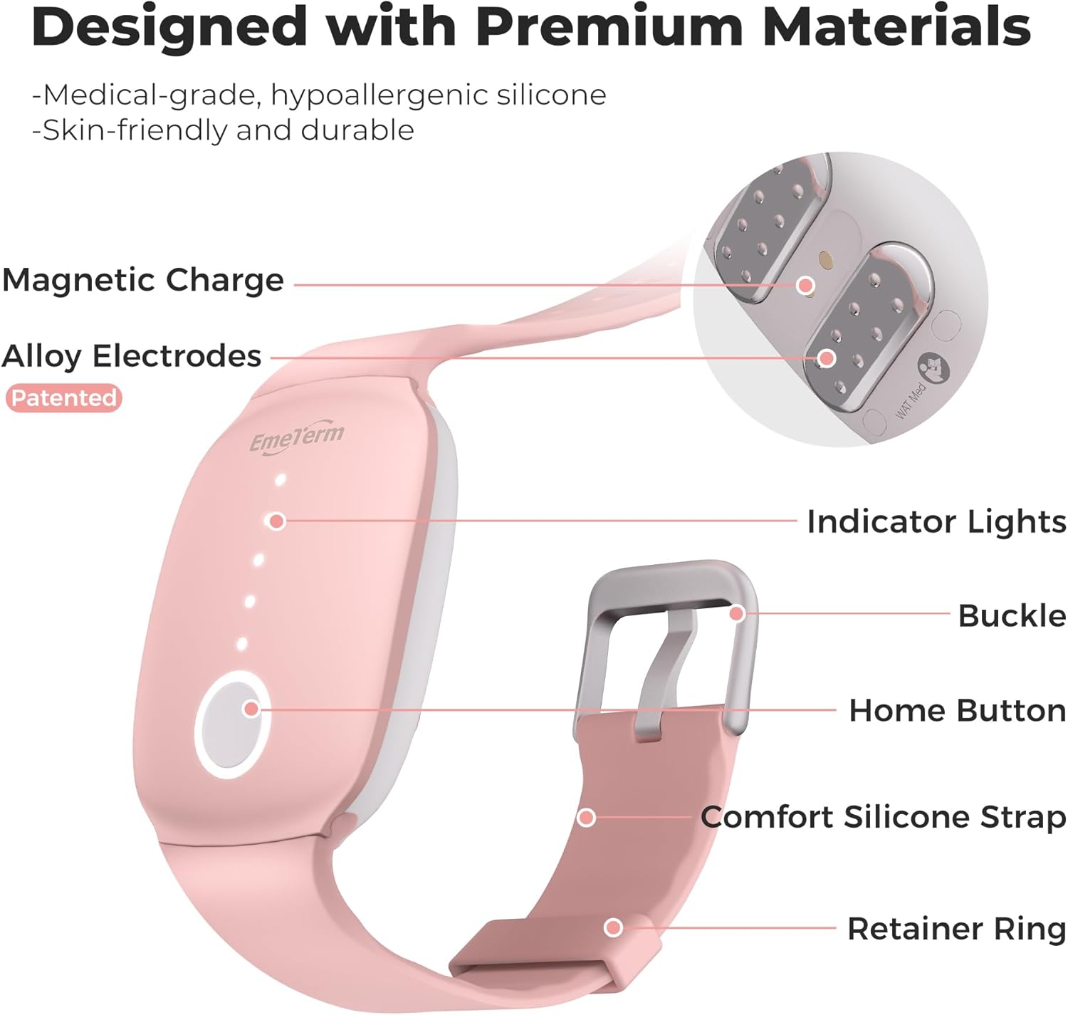 Thumbnail 6 de EmeTerm Fashion FDA-Cleared Nausea Relief Wristbands