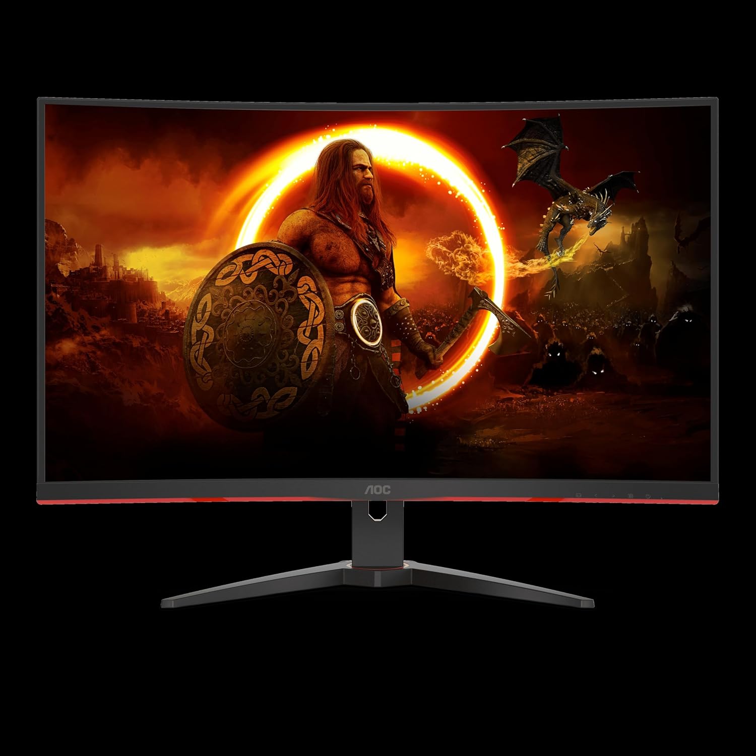 Detalle de AOC Gaming C32G2ZE 32-inch FHD 240Hz curved monitor