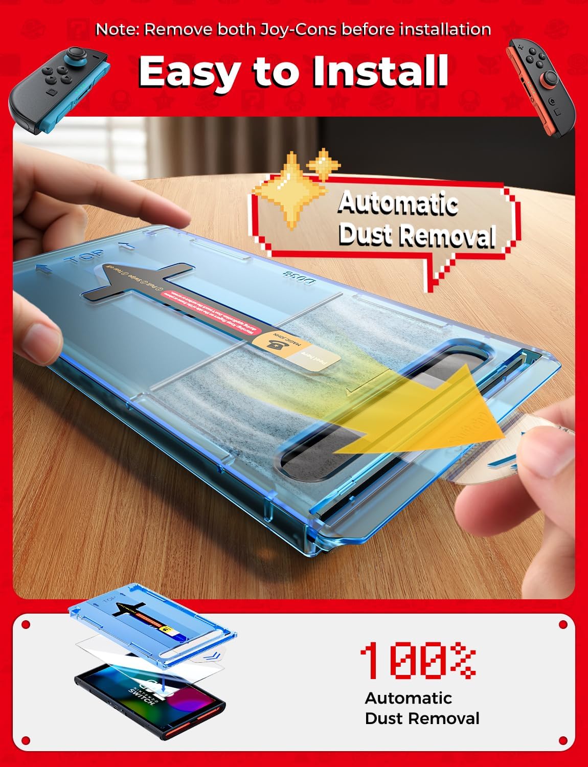 Detalle 2 de MAGIC JOHN Switch 2 Screen Protector 7.9
