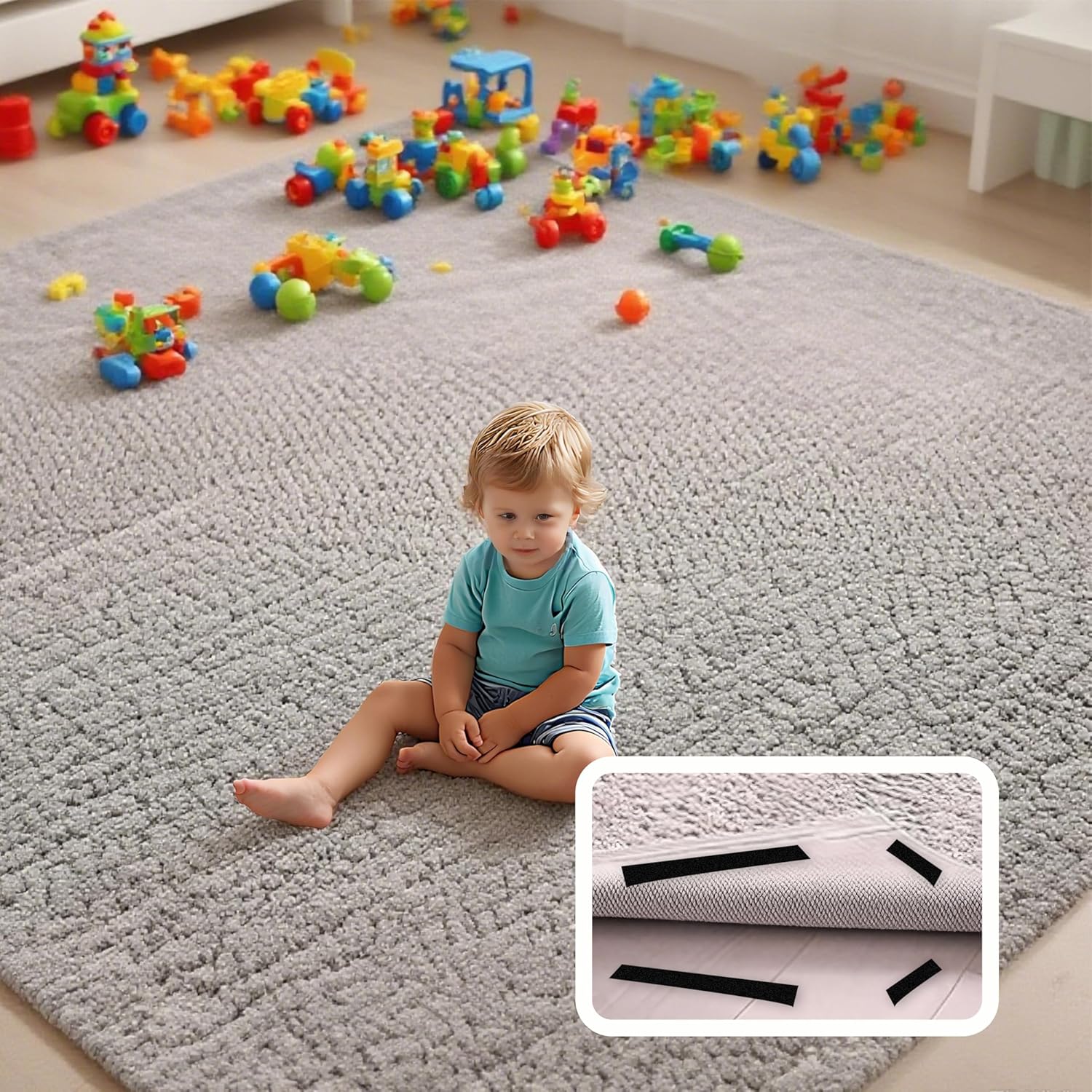 Thumbnail 6 de Xcdhemde nastro autoadesivo in velcro 8 m x 20 mm (nero) riutilizzabile