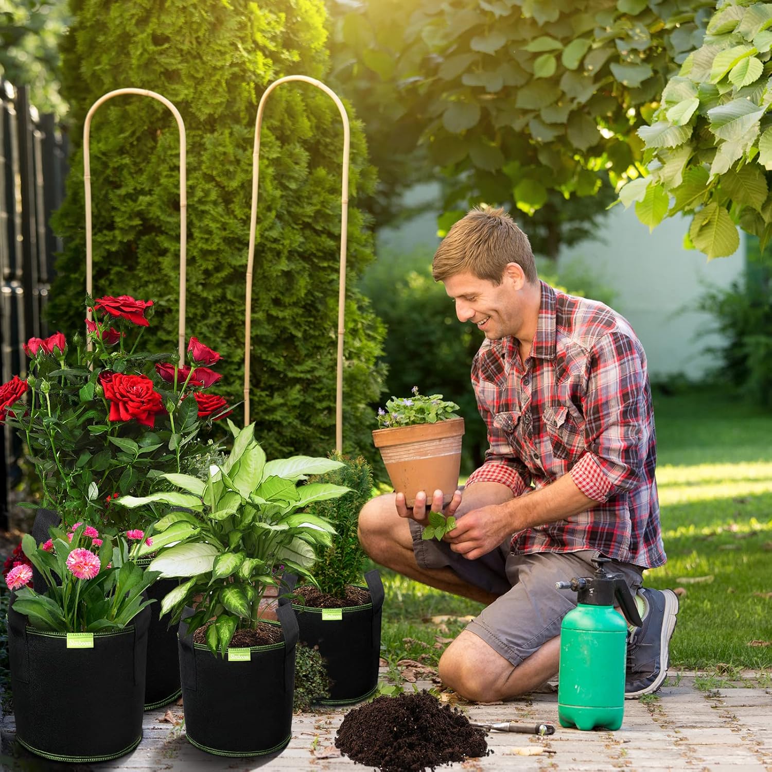 Thumbnail 2 de SIMBOOM Bolsas para Plantas 40L