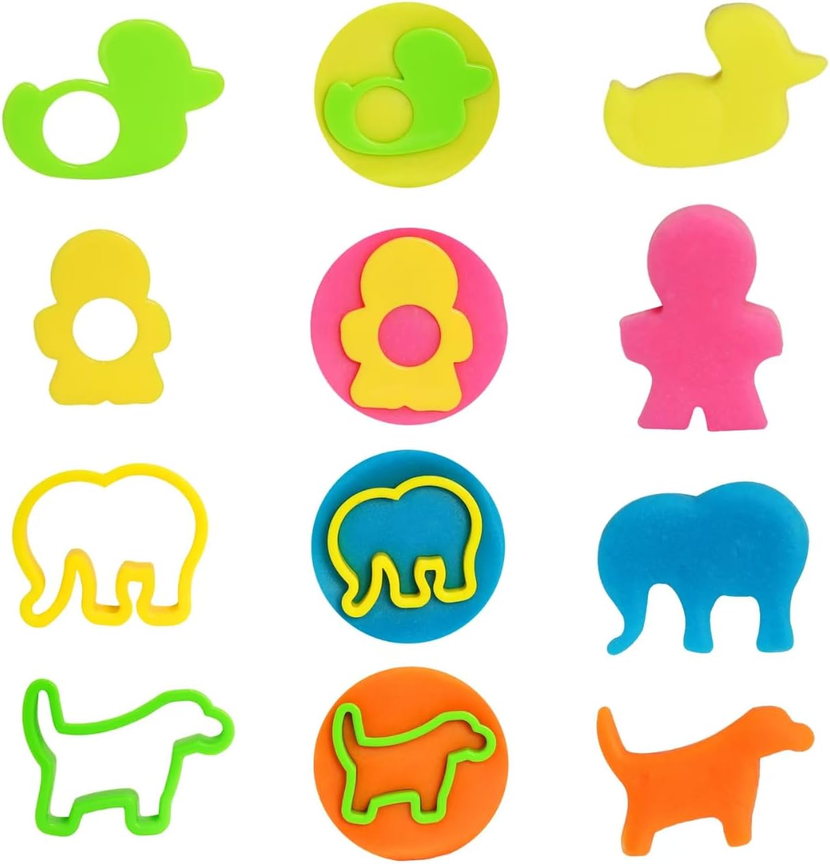 Detalle de Playdough Accessories Set: 47 Pcs Dino Dinosaur Tools & Cutters for Kids