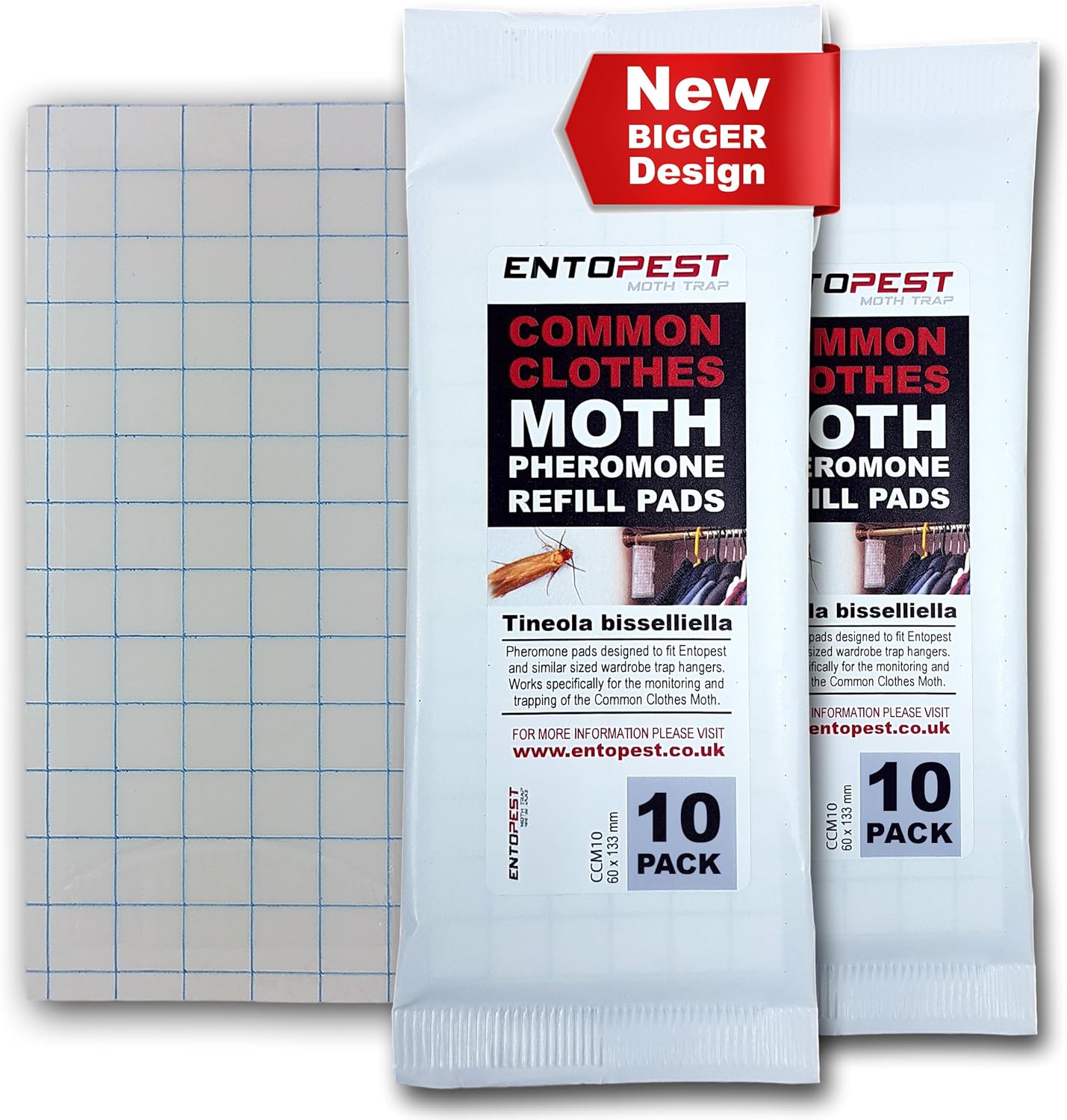 20-Pack Clothes Moth Monitoring Pads refill for wardrobes
