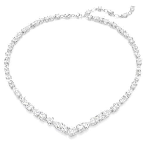 Detalle de Swarovski Collana Mesmera Bianca: lucentezza rodio e Zirconi in un mix di tagli