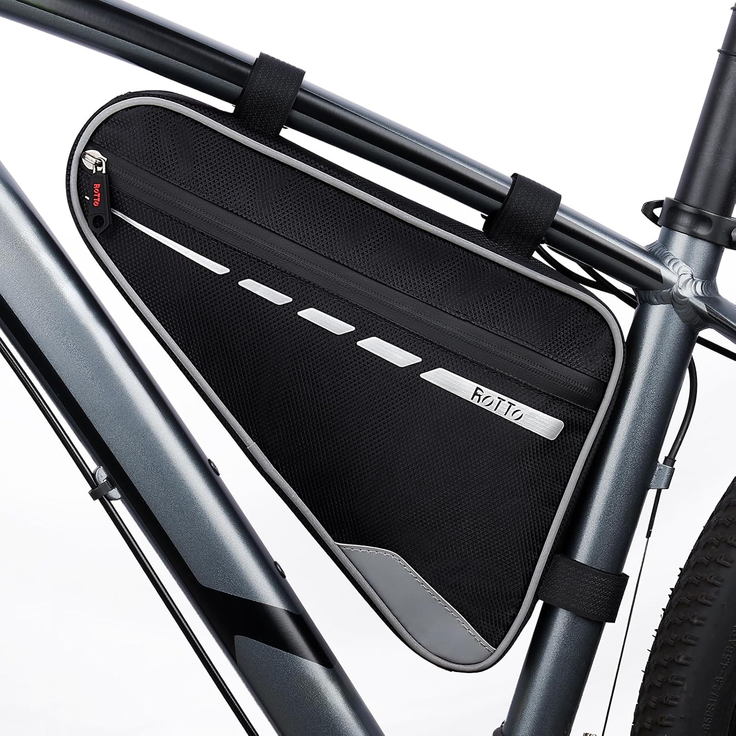 Thumbnail 6 de ROTTO Bike Triangle Frame Bag (2L & 1.2L) water-repellent bike frame bag with reflective trim