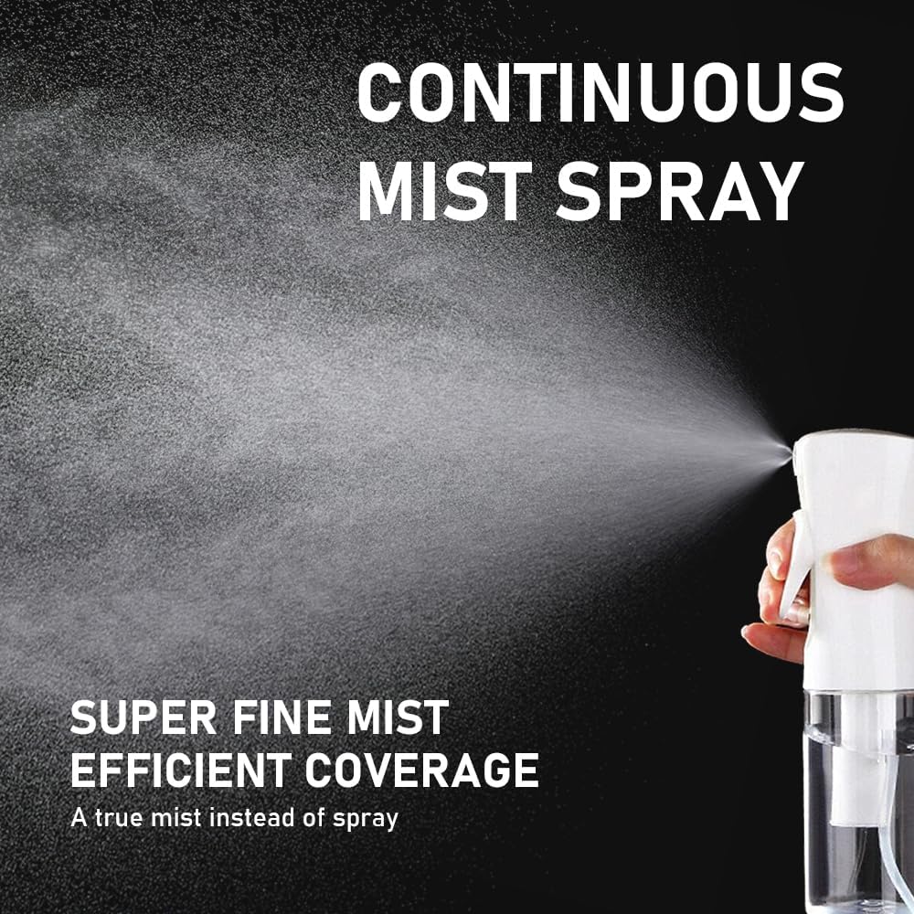 Detalle 2 de ELEMSY Spray Bottle for Hair (2 Pack, 6.8 OZ) Continuous Mister Empty Spray Bottles