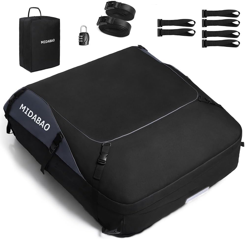 Thumbnail 1 de MIDABAO 20 Cubic Waterproof Car Roof Top Carrier: 20 cu ft The Ultimate Soft Roof Bag