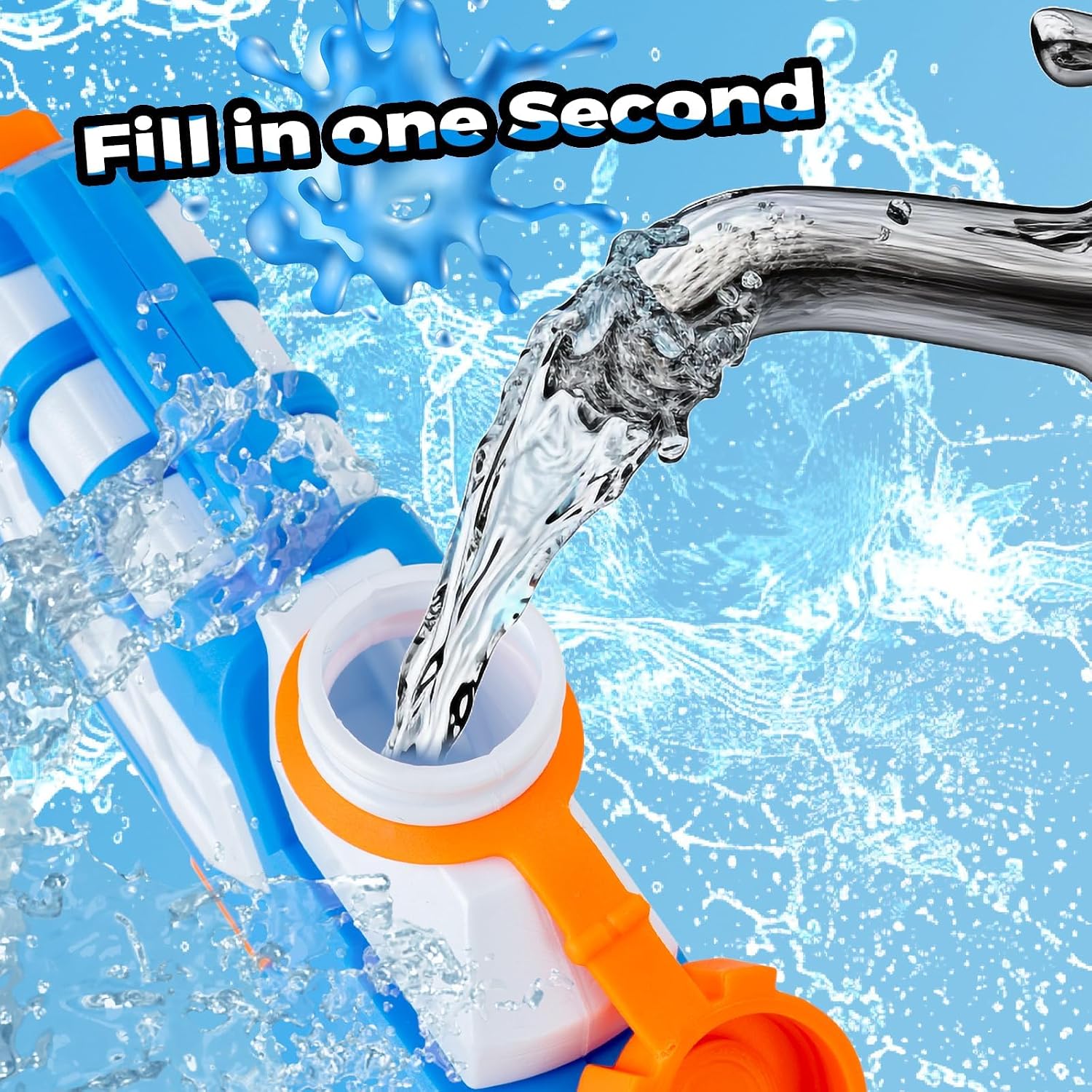 Detalle de 8 Pack Water Pistol for Kids: Small Mini Squirt Guns for Summer Fun