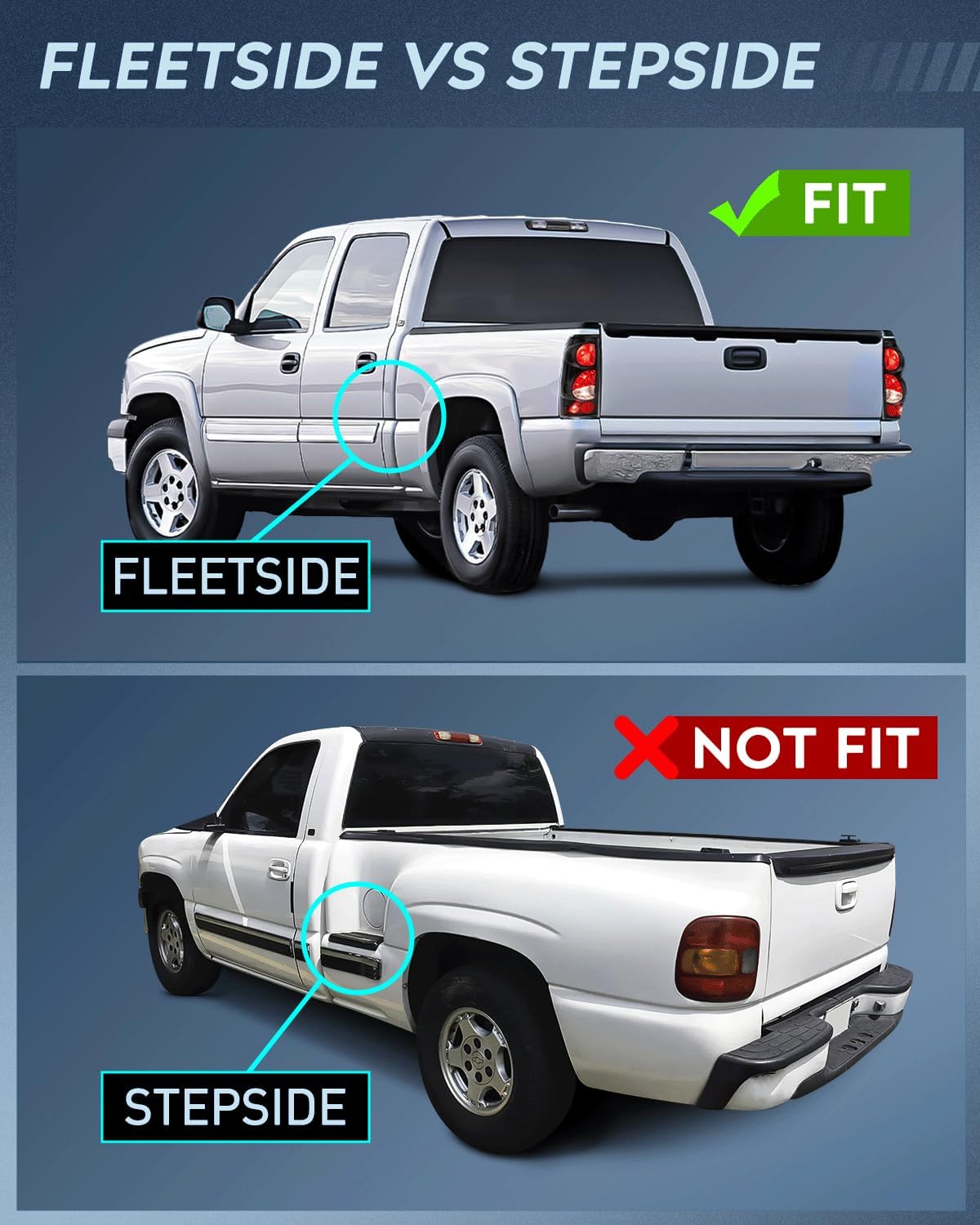 Thumbnail 1 de Nilight Silverado Tail Light Assembly 99–07