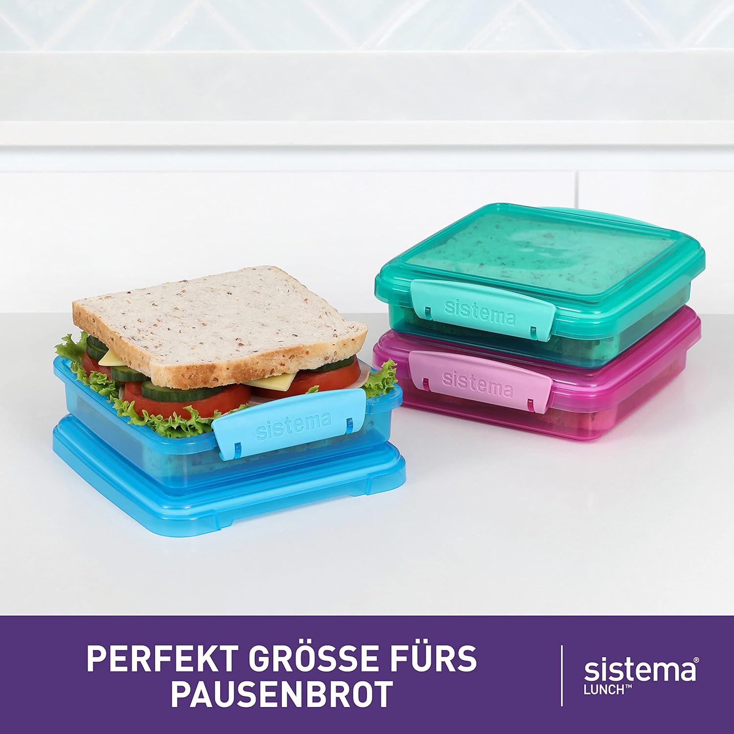 Thumbnail 2 de Sistema Lunch fiambreras para sándwiches | Prácticos recipientes 🍱