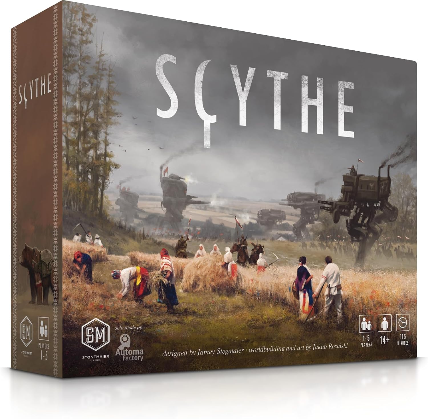 Detalle de Stonemaier Games Scythe – strategiczna gra planszowa dla 1–5 graczy, 90–115 min