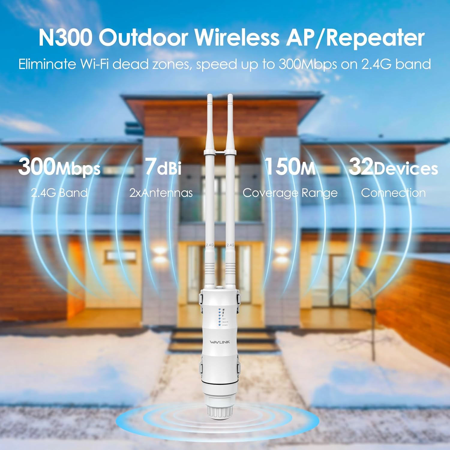 Thumbnail 2 de WAVLINK N300 Outdoor WiFi Access Point