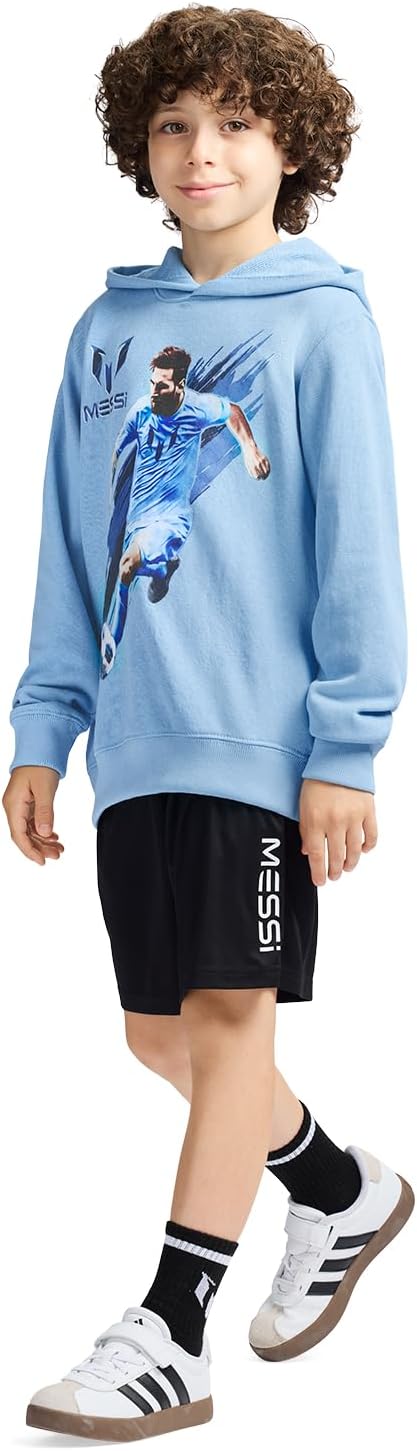 Thumbnail 2 de Boys’ Messi long sleeve pullover hoodie (standard fit) in comfortable French terry