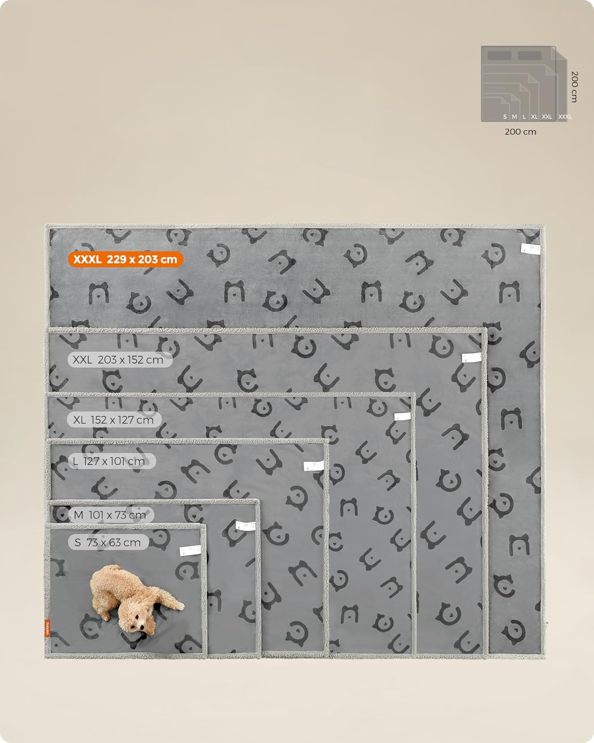 Thumbnail 4 de Feandrea Manta Impermeable para Perros 229x203 cm