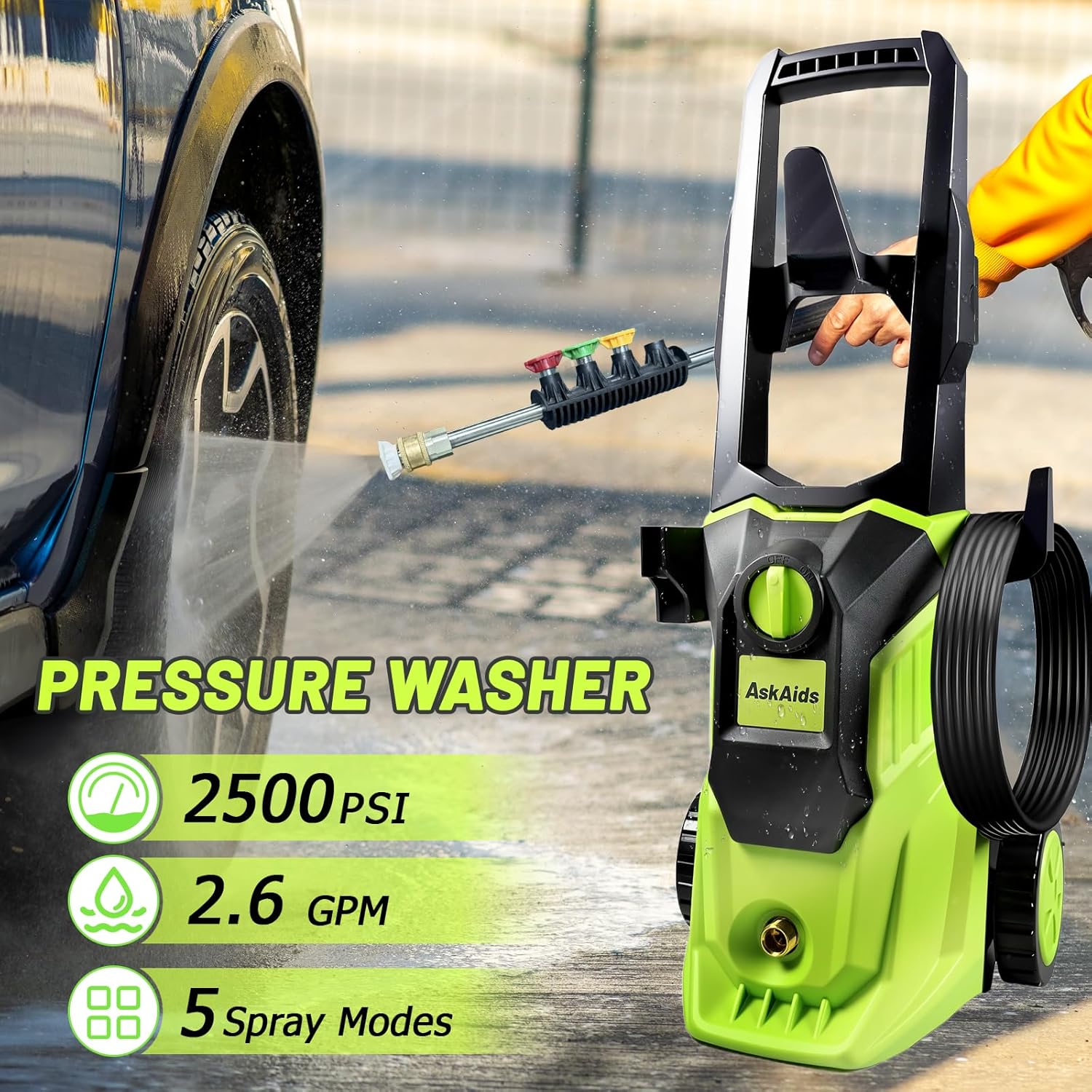 Thumbnail 1 de Pressure Washer 1800W Power Washer 2.6GPM