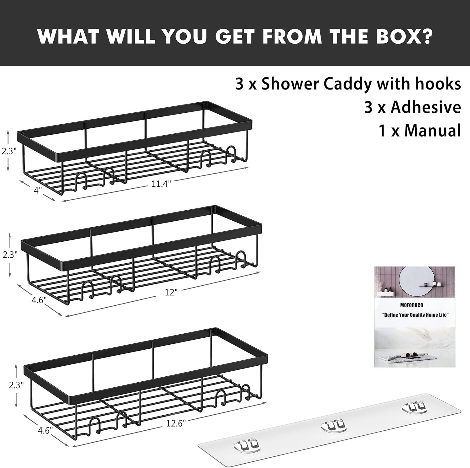 Detalle 2 de Moforoco Metal Shower Caddy
