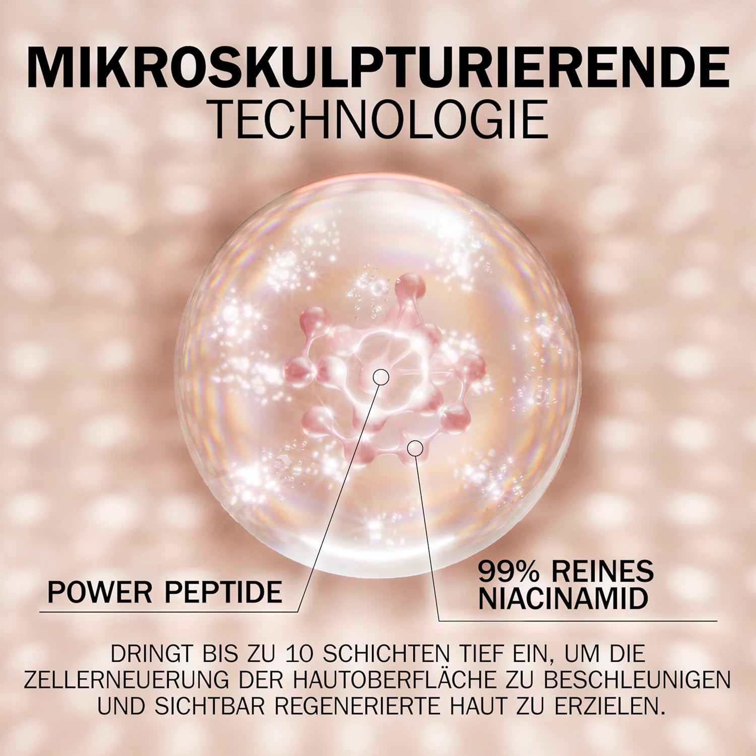 Detalle 2 de Olay Regenerist Tagescreme Gesicht SPF30 mit Niacinamid & Peptiden (Anti-Falten, straffend), 50 ml
