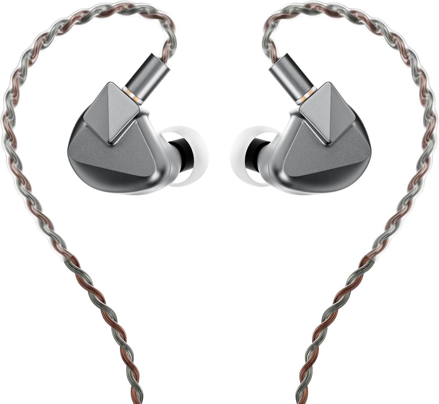 Detalle de Letshuoer S12 Ultra 14.8mm Planar Driver IEM with 2-Pin Silver-Plated Cable (Gunmetal Grey, 3.5mm/4.4mm)