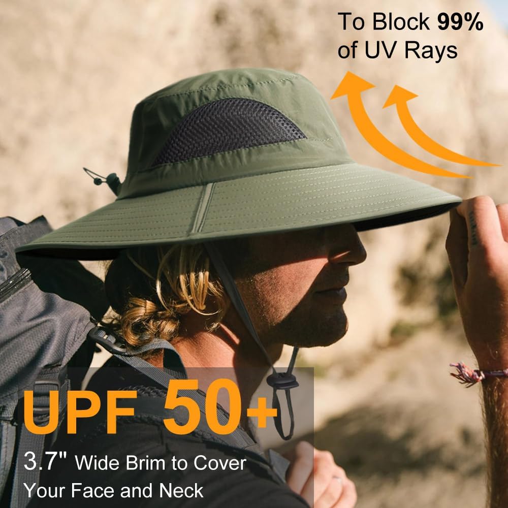Thumbnail 2 de DRESHOW Women Sun Hat with Wide Brim: UPF 50+, Breathable Mesh, Foldable for Beach and Outdoors