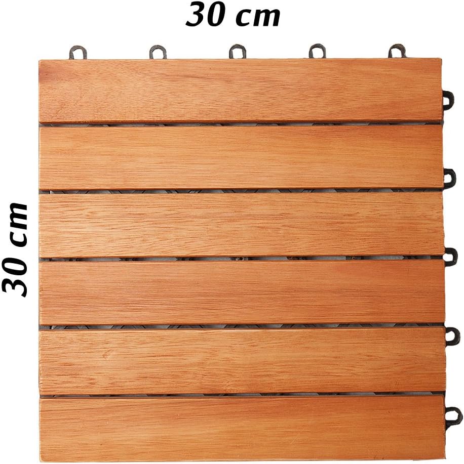 Thumbnail 6 de CASARIA Holzfliesen Eukalyptus 6m² 30x30 cm
