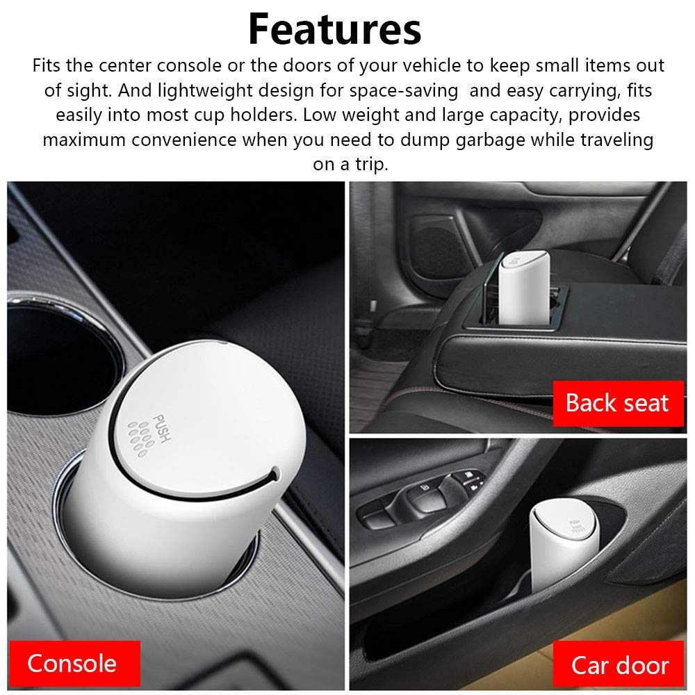 Thumbnail 6 de AILOVA Mini Car Trash Can with Lid: Portable Silicone Bin for a Neat Car Interior