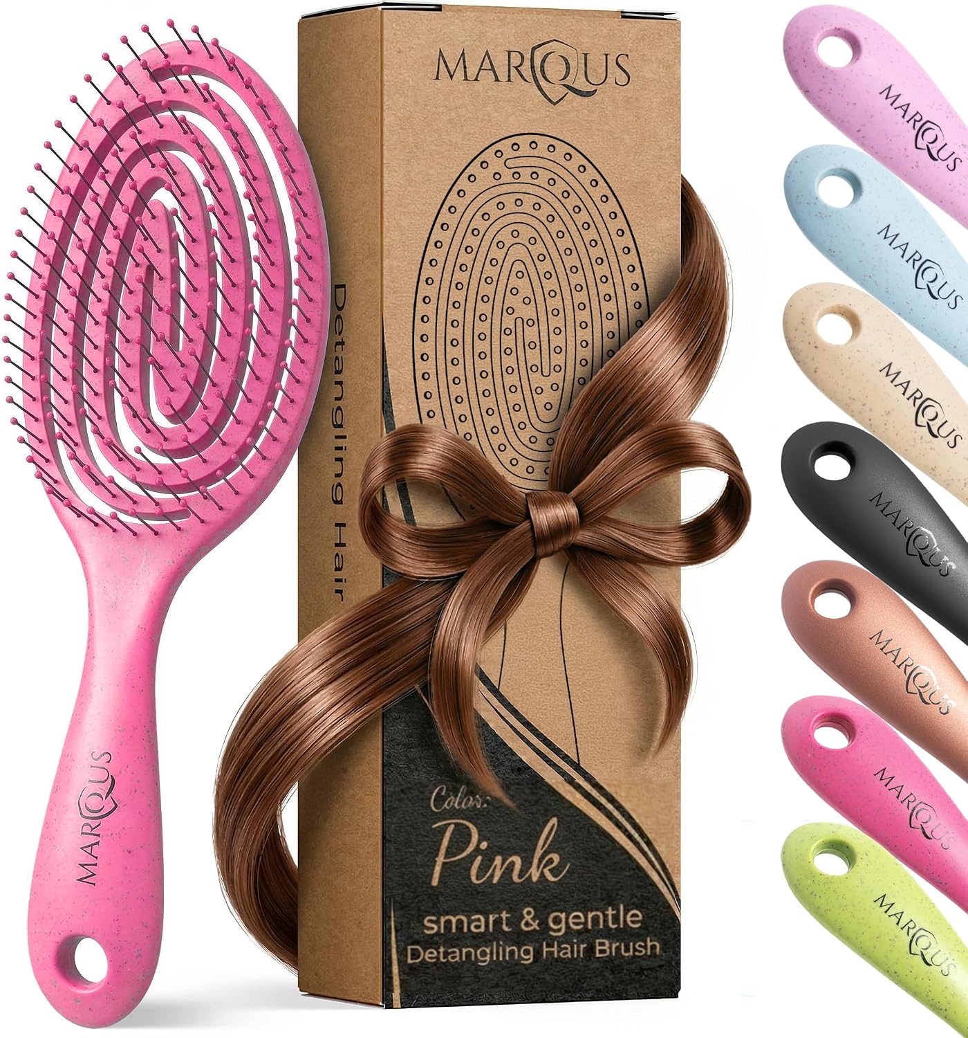 Detalle de marQus Spazzola Districante per Capelli – Bio-based, Biodegradabile, 1 Pezzo