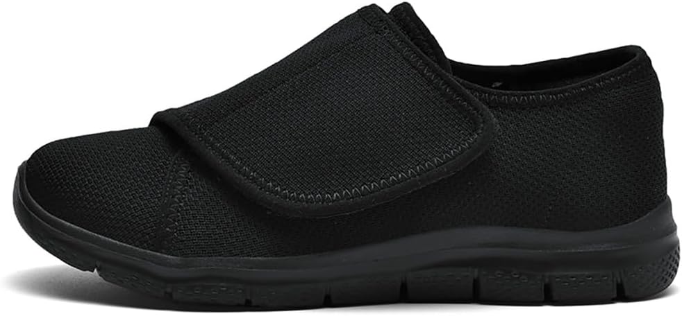 Detalle 2 de Leichte Weit-Klett-Walkingschuhe für Diabetiker (Damen & Herren) mit atmungsaktivem Netz – rutschfeste Orthopädie-Hausschuhe/Sandalen