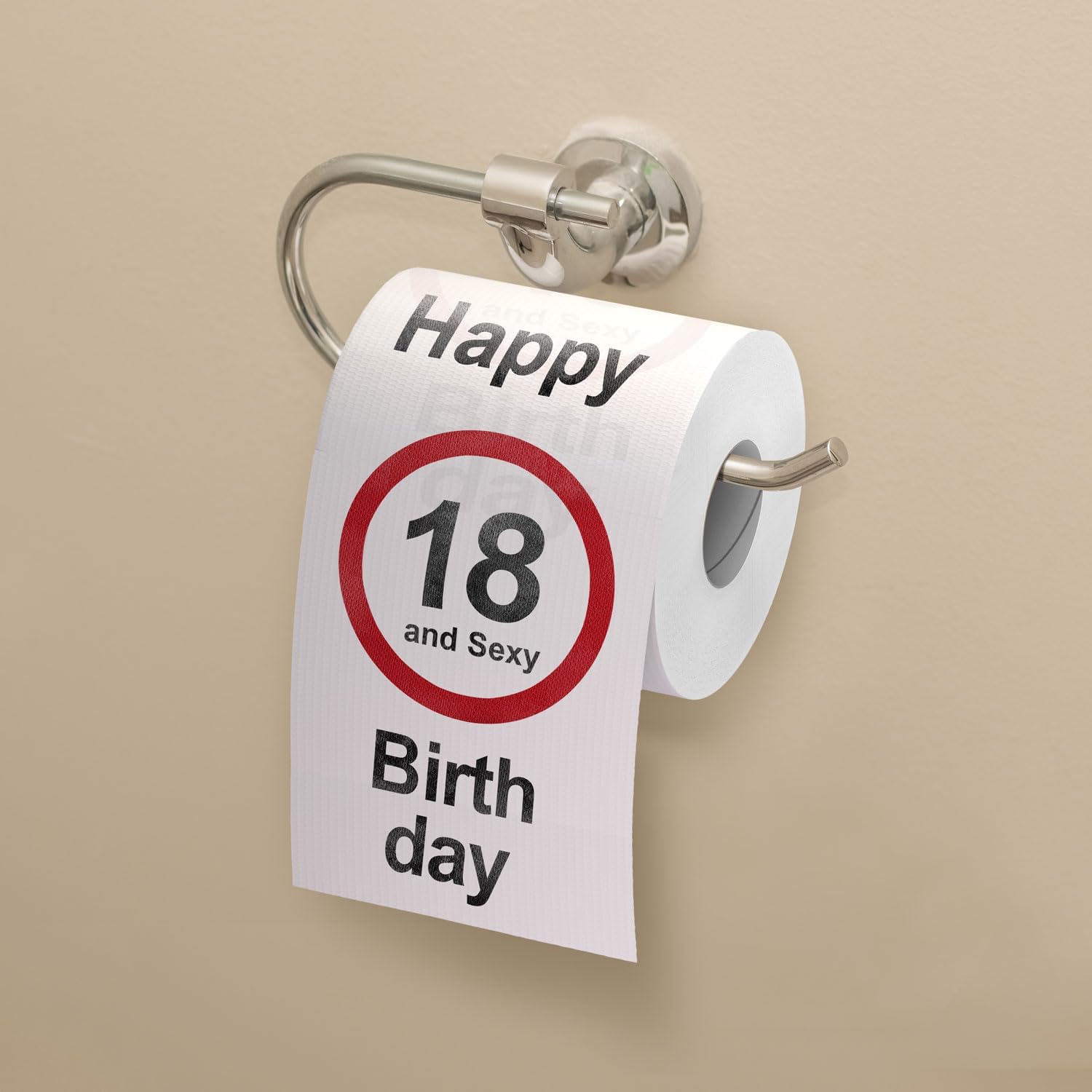 Detalle 2 de GOODS+GADGETS 5789902 grappig toiletpapier voor 18de verjaardag, 200 vellen