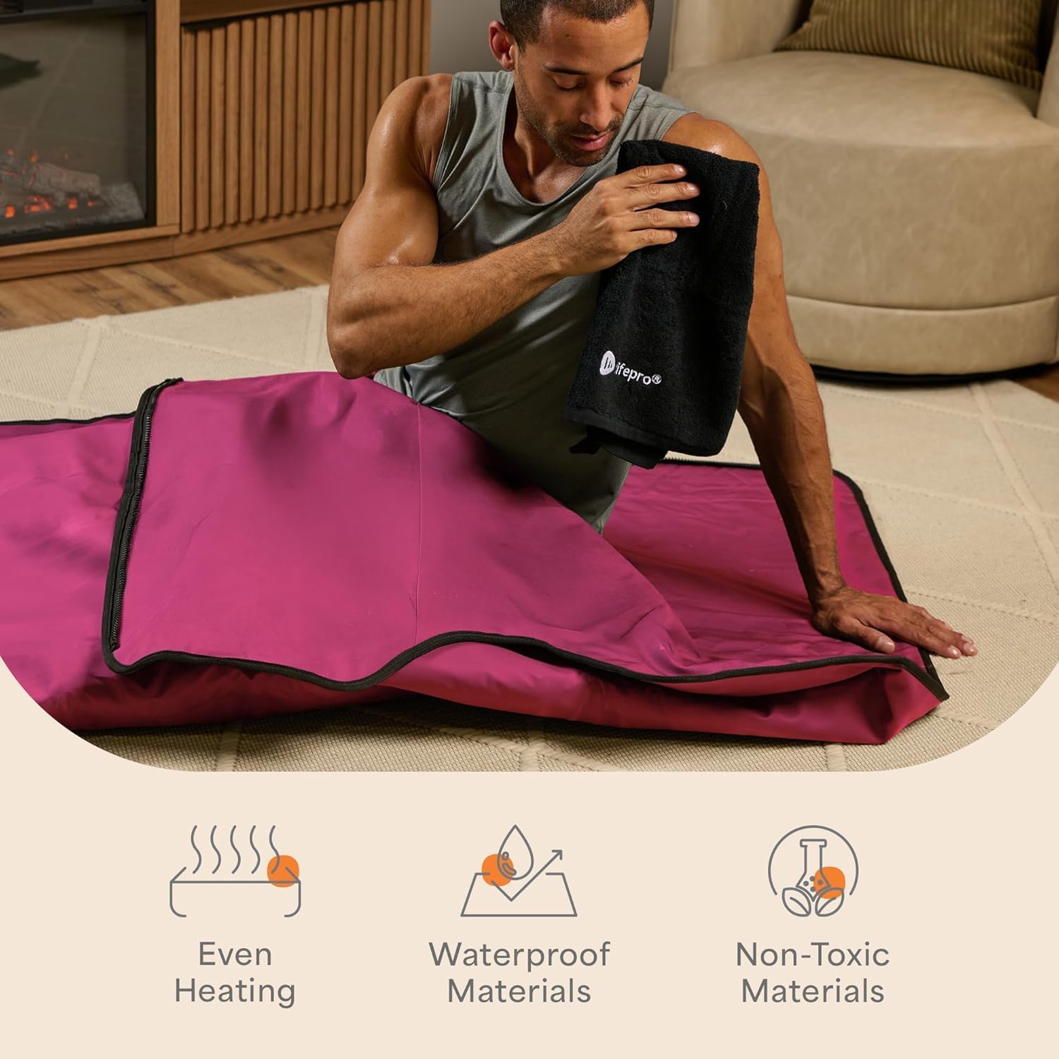 Thumbnail 6 de Lifepro infrared sauna blanket with 9 heat levels