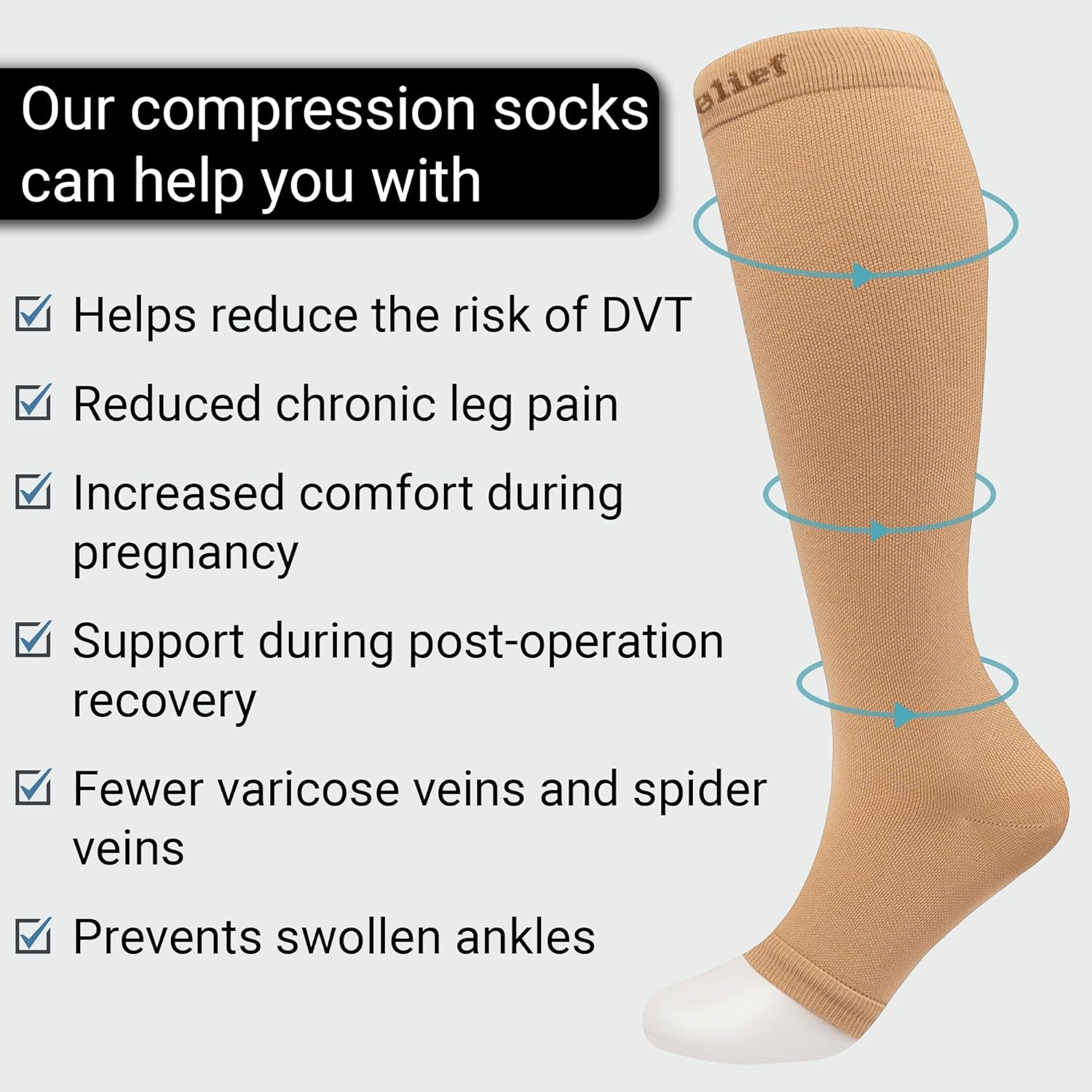 Thumbnail 5 de 360 Relief compression socks 15–20 mmHg