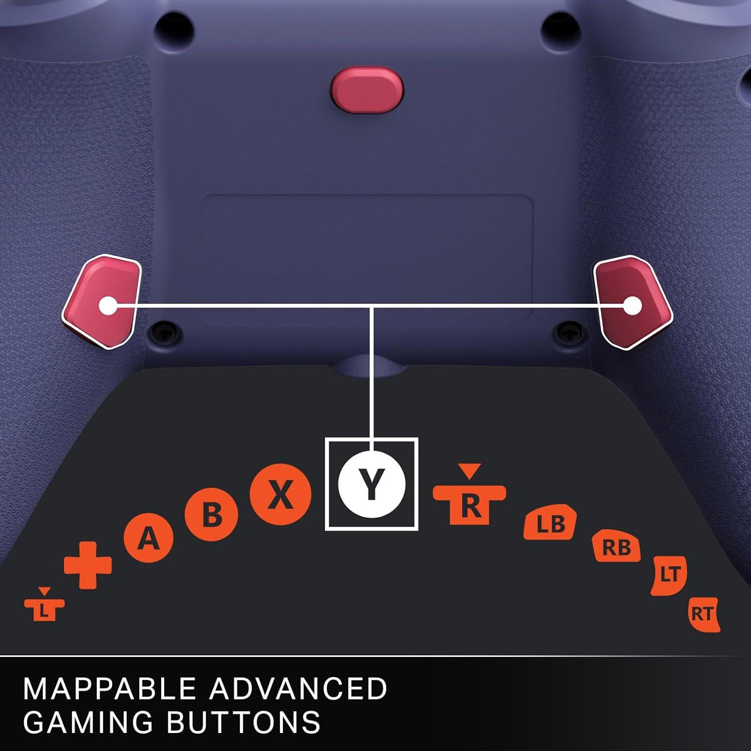 Detalle de PowerA Advantage Plus Wired Controller für Xbox Series X|S – Night Blossom (kabelgebunden)