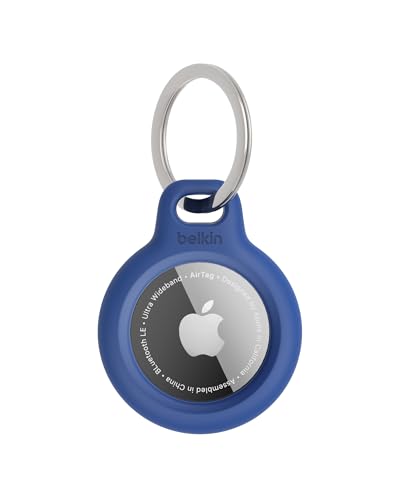 Detalle de Belkin Llavero AirTag funda resistente azul
