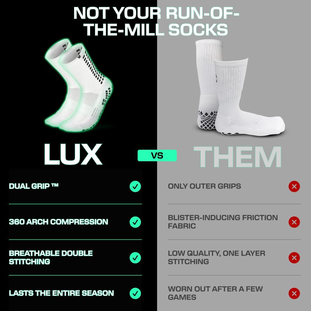 Detalle 2 de Lux Dual Grip Socks soccer grip 360