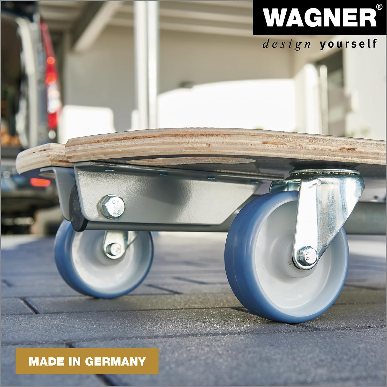 Thumbnail 4 de WAGNER MM 1187 – platforma transportowa 300 kg, MaxiGrip i składany dyszel