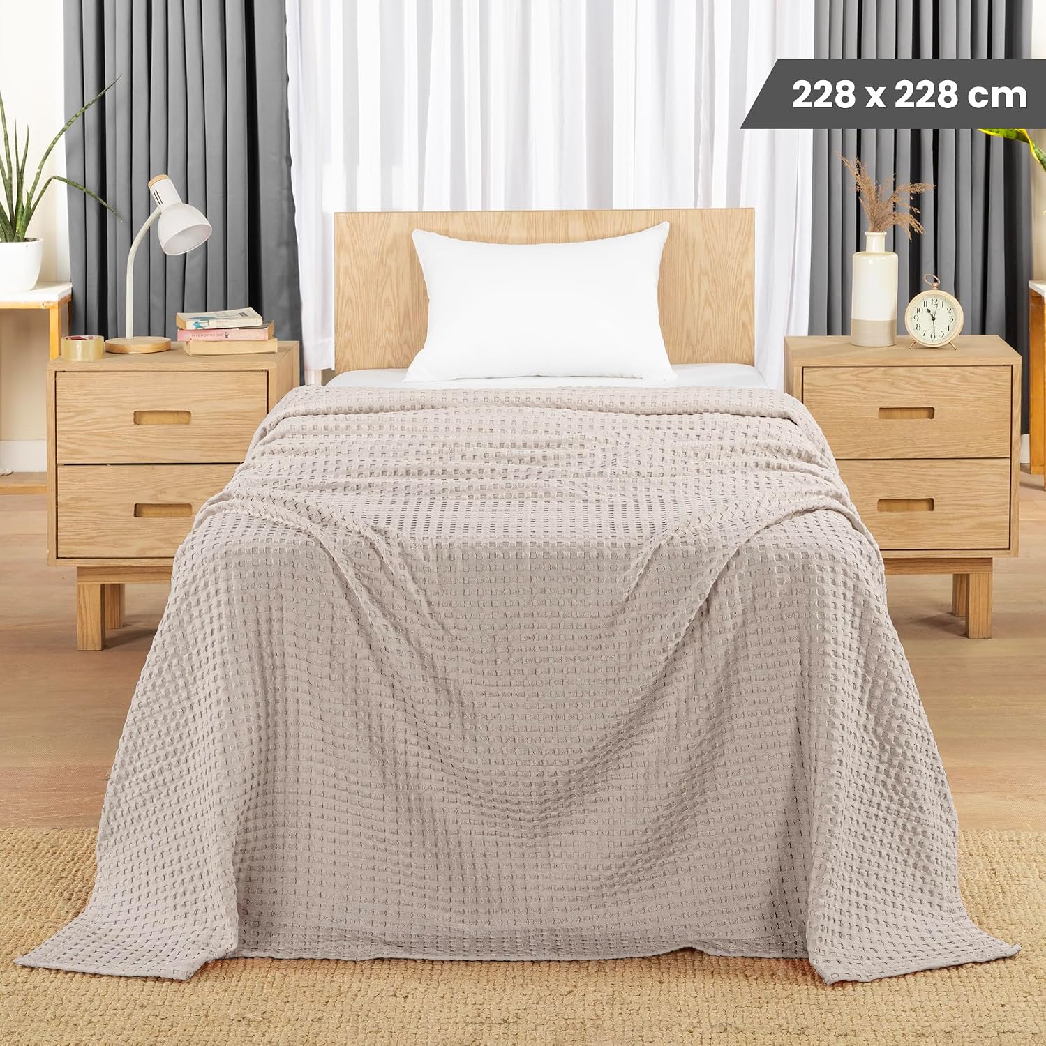 Detalle de Utopia Bedding Couverture gaufrée 228×228 cm