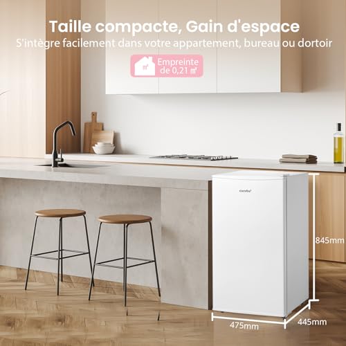 Detalle de COMFEE' RCU60WH2(E) Mini Congélateur 60 L – Monoporte, Blanc
