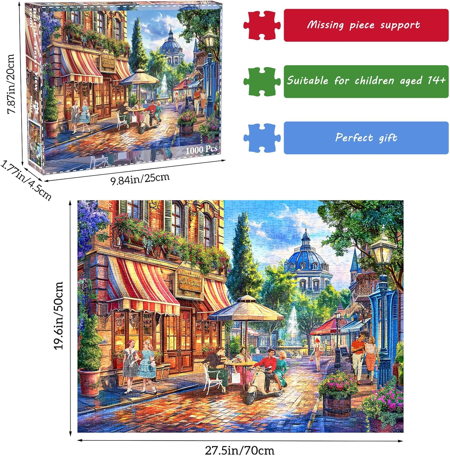 Thumbnail 4 de HUADADA Jigsaw Puzzles for Adults 1000 Piece