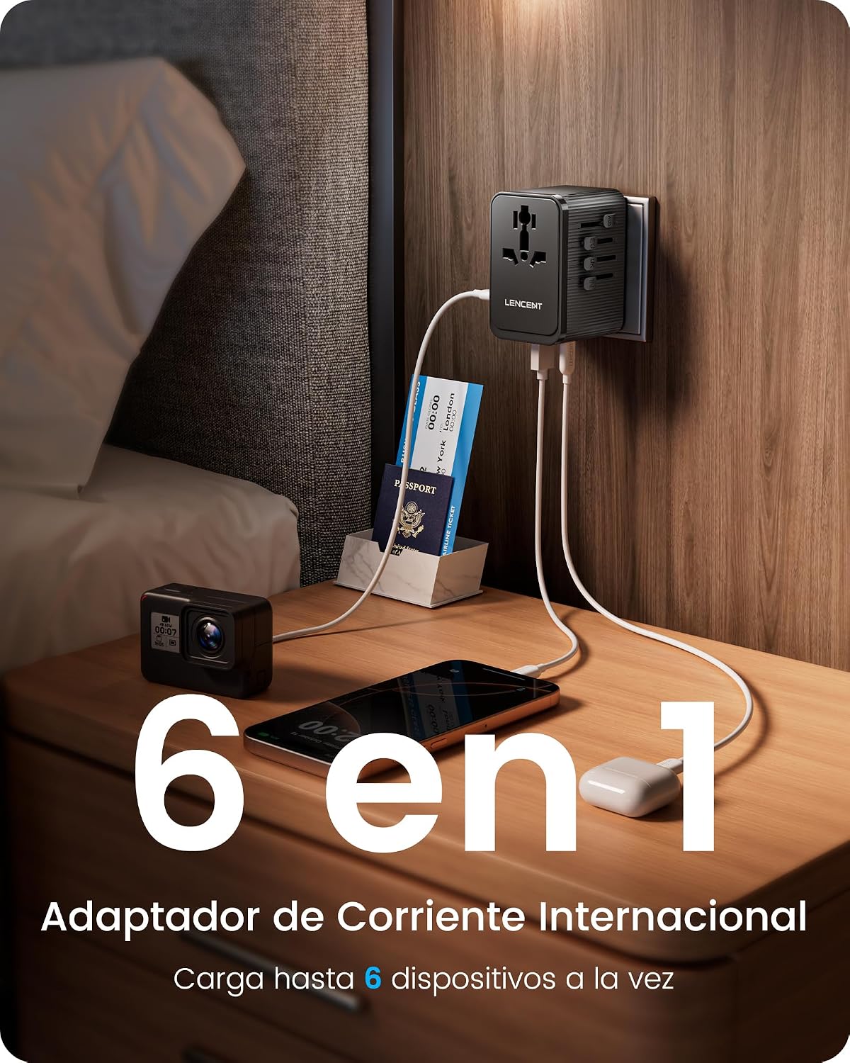 Thumbnail 5 de LENCENT Adaptador Enchufe Universal 30 W