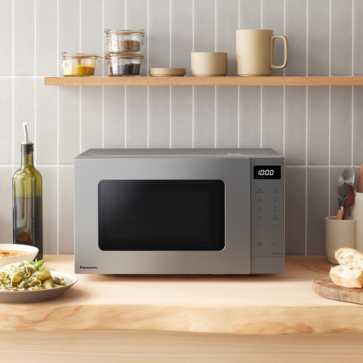Thumbnail 6 de Panasonic NN-ST23QMBPQ 20L Solo Microwave Oven — 800W, LED Display, Auto Defrost